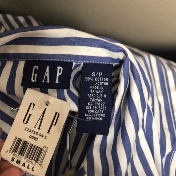 NWT GAP striped shirt dress - Picture 3 of 5